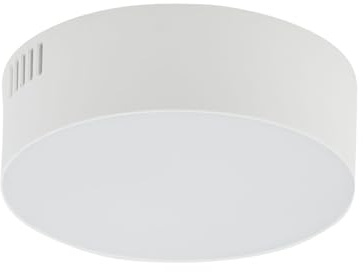 Licht-Erlebnisse LED Deckenleuchte Weiß klein Ø 11 cm H: 4 cm flach blendarm 4000 K 1600 lm neutralweiß hell Modern Deckenlampe Flur Küche Wohnzimmer