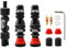MUQZI Tubeless Schrader Ventilschaft Kits – Bike Schraderventil schlauchlos Vorbauten Universal für MTB-Felge Tubeless-Ventil mit Entfernungswerkzeug, Schwarz(40 mm)