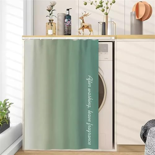 SK Studio Schrankvorhänge für Küche, Verdunkelung Vorhänge Kurz Vorhang Schals Scheibengardinen Türvorhang für Regale kleine Fenster Küche Dunkelgrün, 80x80cm