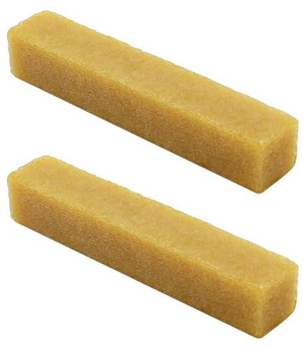 Sarini 2 Stück Schleifband-Reinigungsblöcke 150x25x25 mm zum Reinigen von Schleifbändern und Schleifscheiben - hochwertiger Naturkautschuk