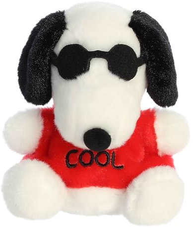 Aurora Timeless Peanuts Palm Pals Joe Cool Stofftier - Klassische Charaktere - Dauerhafte Erinnerungen - Wei 12,7 cm