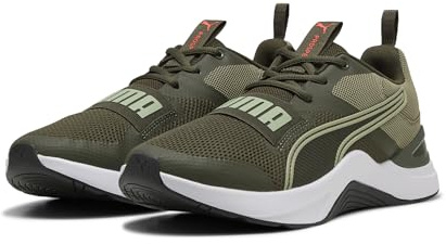 Puma Unisex ProspectCross Trainer, Dark Olive Lux Army Glowing Red, 47 EU