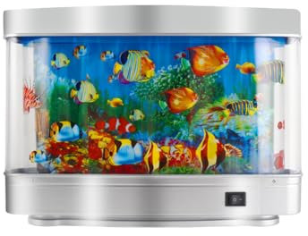Dytabepl LED Aquarium Lampe, Lavalampe Tropische Fische Aquariums Nachtlicht, Desktop Dekorative, Aquarium Zierfisch-Simulationlampe, Dynamisch Landschaft Ozean Lavalampe LED für Zuhause Büro