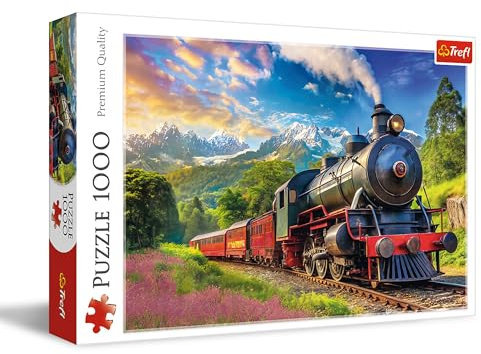 Trefl - Zugfahrt - Puzzle 1000 Elemente - DIY-Puzzle, Kreative Unterhaltung, Spaß, Klassisches Puzzle für Erwachsene und Kinder ab 14 Jahren