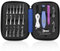 18 In 1 Beleuchtete Häkelnadel mit Zähler USB Aufladung Häkelnadel mit Licht Austauschbar 2,0~14,0mm Schlüssel Stricknadeln Set LED-Häkelnadel-Set Beleuchtet Häkelnadel Set Wiederaufladbare