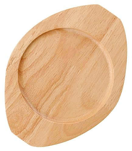 GRIRIW Casserole Tray Heat Insulation Wooden Serving Mat for Home Dining Versatile Pot Holder Design for Pizzas Desserts and Snacks Easy to Clean and Maintain