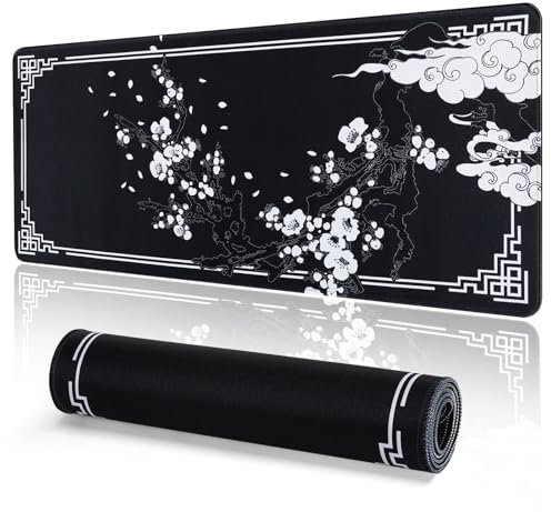EFISH Tappetino per mouse XXL Speed Gaming XXL 800 x 300 mm,Grande tappetino per mouse cucito,impermeabile e antiscivolo,per PC,MacBook, laptop – migliora la precisione e la velocità (B20)