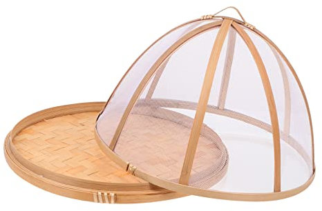 Holibanna 1Pieza Cubierta Mosquitera para Alimentos Protector Antimoscas Redondo Tapa para Platos de Cocina Almacenamiento de Comida
