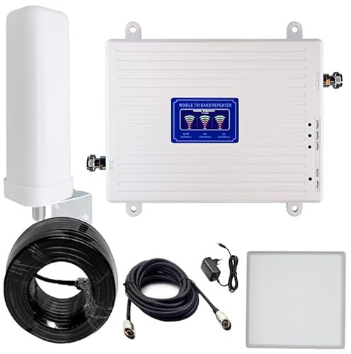 Licenza-CE Ripetitore Segnale Cellulare, Amplificatore 2G 3G 4G LTE GSM WCDMA, Multi banda 1/3/20 (800/1800/2100mhz)