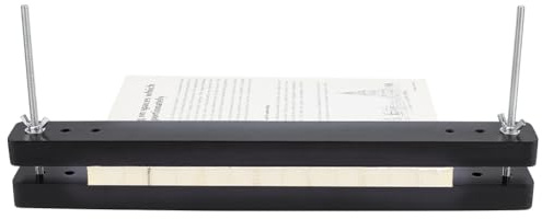 BENECREAT Buchbindepresse Aus Holz 380x37.5mm Schwarze Rechteckige Buchbindepresse Für Handgefertigte Buchbinderarbeiten Manuelle Papierpresse