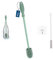 YEibi Cepillo Limpiador de Botellas por Dentro 31cm + Cepillo Paja, Cepillo Limpia Biberones, Cepillo para Floreros con Mango Largo, Botellas Grandes, Limpiador de Botella de Cristal