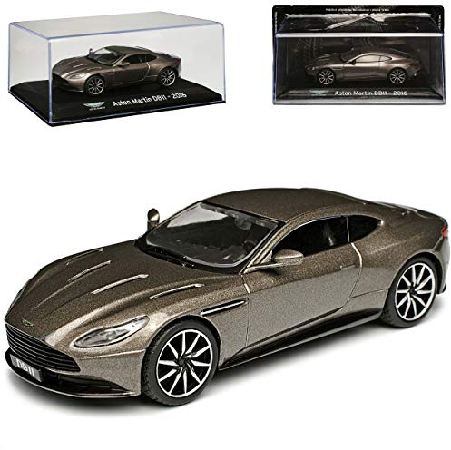 Ixo Aston Martin DB11 Coupe Grau Ab 2016 1/43 Modell Auto mit individiuellem Wunschkennzeichen