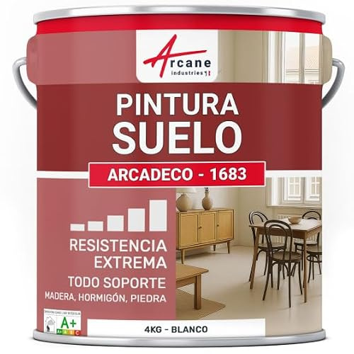 ARCANE INDUSTRIES Pintura para suelos interiores poliuretano, multisoportes ARCADECO - 1683 - Blanco