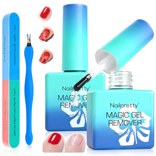 2pezzi Smalto Rimuovi Semipermanente, Gel Nail Polish Remover, Set Per Smalto Semipermanente, Include Un Spingicuticole E Una Lima Per Unghie, Comodo Da Trasportare Quando Si è In Giro