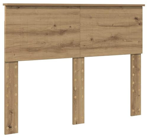 Foknhdi Kopfteil Bett Artisan-Eiche 138x7x90 cm Holzwerkstoff Robustes Kopfende modernes Bett Rückwand Wohnen Schlafzimmer Boxspringbett geeignet