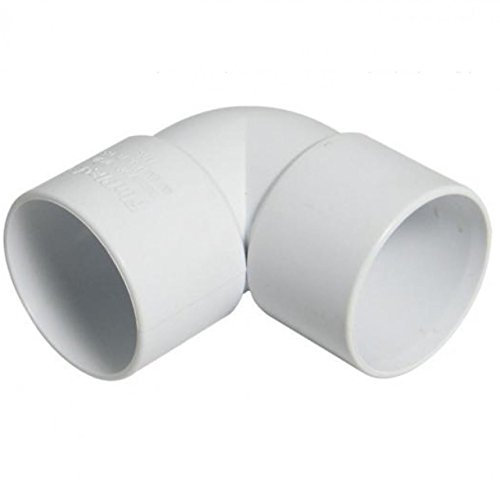 FLOPLAST Solvent White 90 Degree 32mm (36mm) Waste Knuckle - Bag of 2