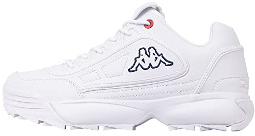 Kappa Rave Nc, Scarpe da Ginnastica Basse Uomo, Bianco, 38 EU