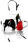 ABAKUHAUS Español Delantal de Cocina, Matador De Toros, Estampa Digital Resistente al Agua Apto Lavadora, Negro Amarillo Vermilion