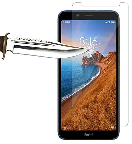 COPHONE® Lot 2 verres trempé compatible avec XIAOMI Redmi 7A, film de protection écran Premium Anti Chocs et Casse, Anti empreintes, bords arrondis,dureté max 9H Tempered glass 2,5d