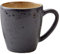 BITZ Becher, Kleiner Kaffeebecher aus Steingut, 19 cl, Schwarz/Amber
