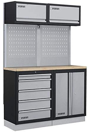 Fervi A007M Mobilier modulaire pour atelier et garage 1360x498x2000 mm