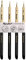 Set de Pinceaux Peinture Miniatures Professionnels - Tailles 00/0 / 1/2 - Aquarelle Fabriqués à Partir de Poils Kolinsky et Synthétiques avec Manche Verni - Fabriqué