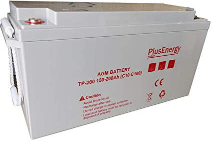 Batteria AGM 12 V, capacità 150 Ah-200 Ah-250 Ah, cicli profondi, uso per gruppo solare (200 Ah AGM)