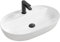 Rea Aufsatzwaschbecken Aura Waschtisch Handwaschbecken Waschschale Waschbecken für Badezimmer aus hochwertiger Keramik 605 x 405 x 135 mm (weiß)