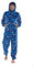 Keanu Mens Gamer Controller Onesie with Hood - All Over Print Beats Gaming Design - Supersoft Flannel Fleece - Mens Sizes S - XL (L/XL)