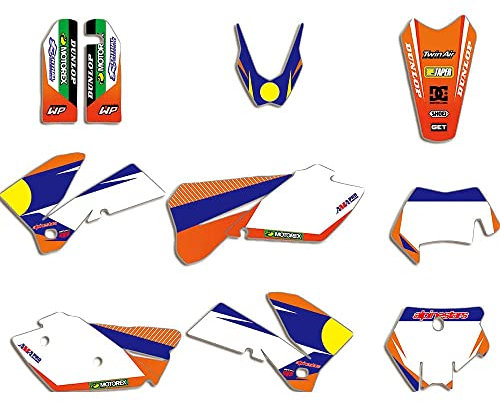 ENARUI Dekor Aufkleber Decals Graphics Kompatibel mit KTM 250 450 350 200 125 300 150 500 525 EXC 2005 2006 2007