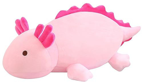 SQEQE Gewichts-Axolotl Plüschtier, Pinkes Axolotl Plüschkissen, Cute Weighted Stuffed Animals Geschenke für Mädchen und Jungen