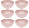 6er Set Magu Natur-Design Schüssel Rosa Ø 16 cm aus einem Polymer aus natürlichen Materialien Schüsselset Salatschüssel