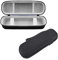 ATBUSS 1 pz Custodia Da Viaggio Per Spazzolini Da Spazzolino Elettrico, Custodia Da Viaggio Portatile Con Supporto, Adatto Per Spazzolini Da denti Elettrici (Nero Opaco), nero opaco, 22*7*6cm,