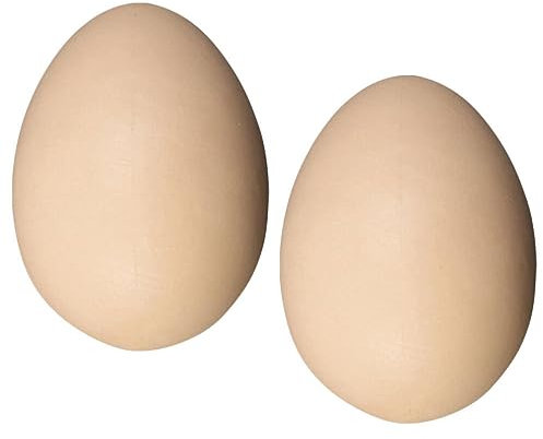 HOMSFOU 2st Nachgeahmte Eier Gefälschtes Essen Osterei DIY Handwerk Küchenessen Gefälschte Eierdekoration Küchendekor Eier Realistische Geflügeleier Hühnerei Weiß PVC Schreibtisch Bleieier