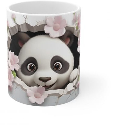 Jm-Déco Mug Animaux 3D- Idée cadeau - Mug et tasse original pour Enfant ou Adulte - Marrant Fun (Panda 2)