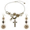 XIHIRCD 3st Steampunk Accessoires Damen, Steampunk Schmuck Set Inklusive Zahnräder Halskette und Tropfen Ohrringe Vintage Steampunk Kostüm Zubehör für Mädchen Cosplay Karneval Halloween