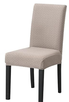 Stuhlhussen 2er Set Hellbraun Stretch Stuhlbezug,Abnehmbare Waschbar Stuhlhussen Schwingstühle, Hussen Für Stühle,Spandex Stuhlbezüge ​Für Hotel, Küche