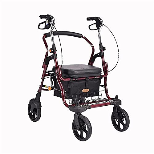 YAODCHU Carrello della Spesa, Carrello della Spesa Pieghevole con Sedile, Carrello per Salire Le Scale a 4 Ruote, Carrello per la Spesa, Picnic, Deposito Domestico, Carrello della Spesa Vision