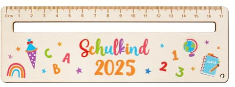 BOFUNX Lesehilfe Kinder 1 Klasse Lesehilfe 2025 Schulkind Personalisiert Holz Lesezeichen Leselineal zur Einschulung Kinder Schulanfang Geschenkidee Schultüten Füllung