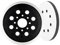 HTTYHT 125mm Sander Backing Pad for Bosch PEX 220 A GEX 125-1 AE PEX 220 AE Skil 7402/7490 8-Hole Replacement Sanding Pad with Hook & Loop & Cushion Bosch Accessories for Random Orbital Sander