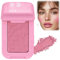 Butter Powder Blush Palette for Cheeks - Long Lasting Pink Blusher for Mature Skin - Fade and Transfer Resistant (02 Pink)