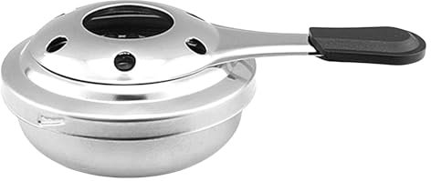 Tragbarer Mini-Alkoholkocher | Fondue Brenner Aus Edelstahl | Minis Schokoladenkäse Topfbrenner Alkoholkocher | leichtes Campingzubehör mit Verbrühungsschutzgriff für Outdoor, Camping Wandern
