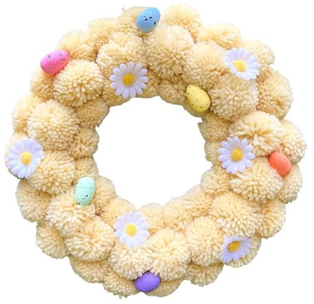 Osterkranz mit Bunten Eiern, Künstlich, für Heimdekoration, Festival,