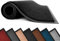 Lexell Non-Slippery Heavy Duty Door Mats – Large & Stylish Washable Rubber Doormats for Indoor & Outdoor – Perfect Dust Grabbing Floor Mat (Black-plain, 60 x 80 cm)