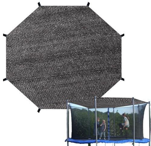 Trampolin-Zelt, Trampolin-Sonnenschutznetz, T'rampoline-Schattenabdeckung, Sonnenschutz, Schattendach, faltbare Anti-UV-T'rampolin-Schutzhülle, passend für 8 Stangen 4,6 m, für
