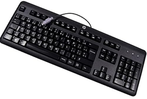 HP Teclado AZERTY PS2 KB-1156 Negro 106 Teclas Keyboard