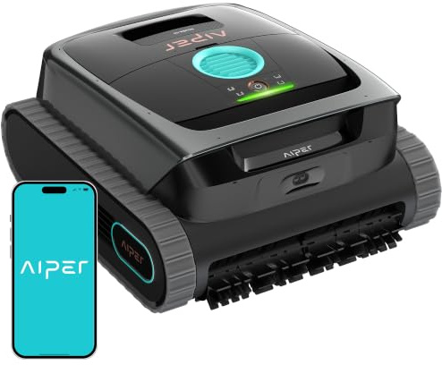 (2026 Neu) AIPER Scuba S3 Poolroboter Wand und Boden, Wasserlinien-Parkfunktion, Intelligente Sensor-Navigation, Leichter Poolsauger, Wasserlinienreinigung, Poolsauger für Einbau- und Aufstellpools