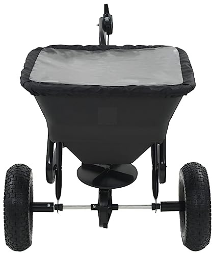 Generico Spargisale Trainabile in PVC e Acciaio 125x74x79 cm 45 L,Casa e Giardino,Prato e Giardino,Giardinaggio,Attrezzi da Giardinaggio,Spandiconcime-142967