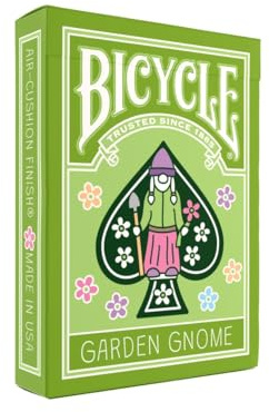 Bicycle - Garden GNOME (Gartenzwerg) - 54 Spielkarten (inkl. 2 Joker) | hochwertiges Kartenspiel - für Rommé, Poker, Skat, Mau Mau - Air-Cushion Finish