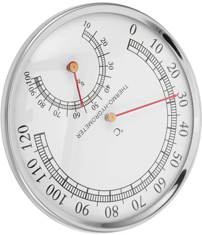 Generisch Saunaraum Temperaturmesser und Hygrometer aus Abs mit Präziser Temperaturanzeige und Feuchtigkeitsüberwachung für Dampfbad und Sauna Zuhause